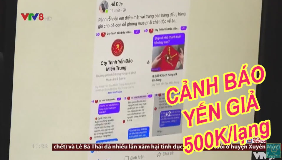 Cảnh báo mua yến giả online 500k/lạng